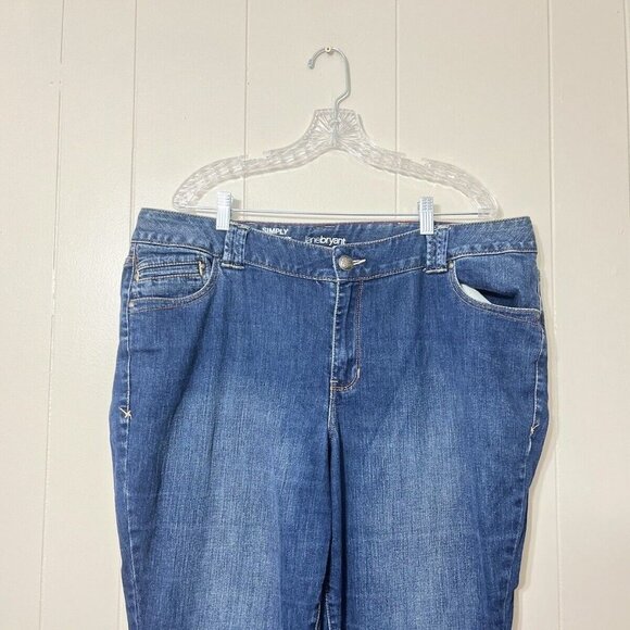 Lane Bryant Jeans Simply Straight Jeans Size 22P EUC - Picture 6 of 8